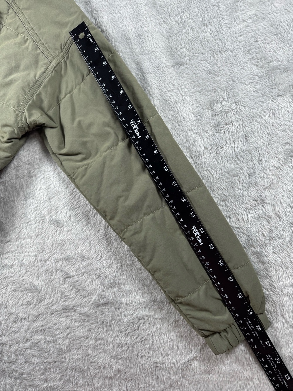 Columbia XS Olive Insulated Hooded Parka Plaid Lined Jacket - Picture 9 of 11